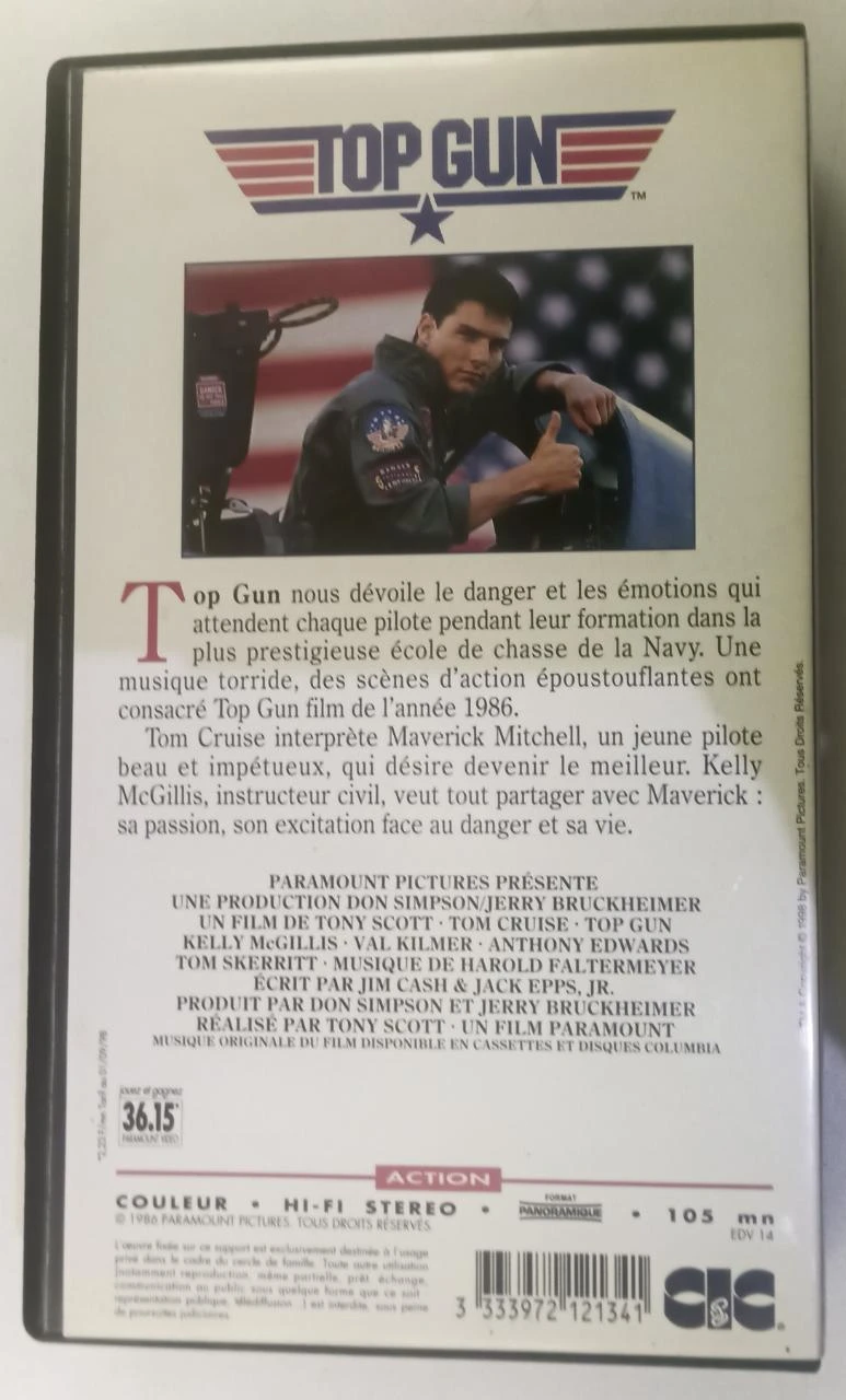 Top Gun Tom Cruise en VHS – photo 4